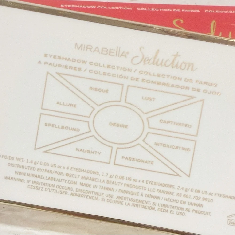 Mirabella‎ ROMANCE EYE LOVE YOU EYESHADOW Palette Makeup Beauty NEW